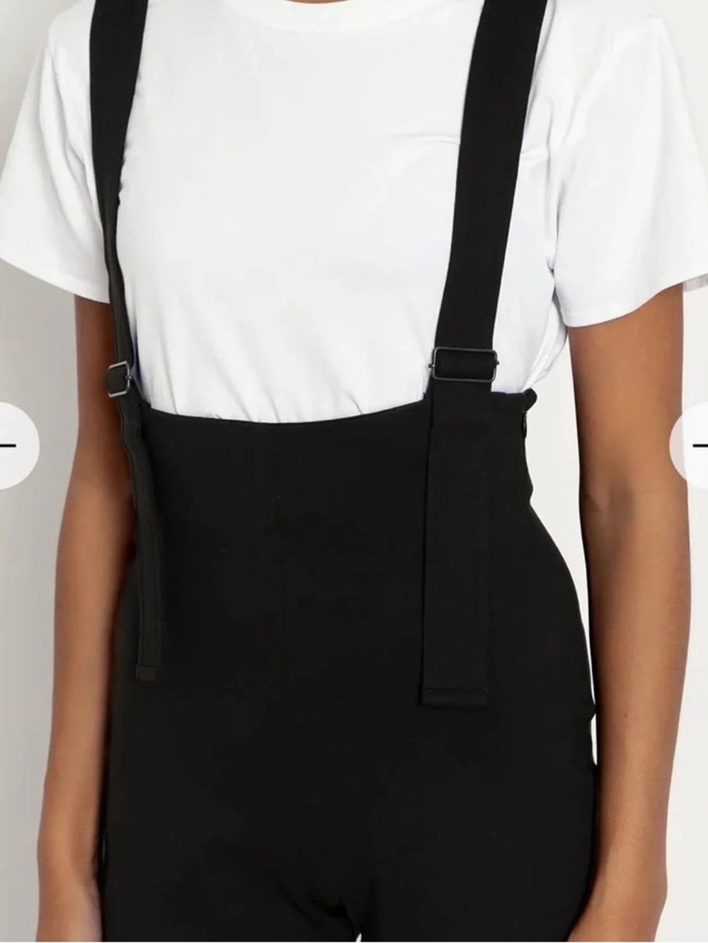 Limited Blackmilk black push-it ponte ultra high-waisted overalls sz xl - Picture 3 of 6